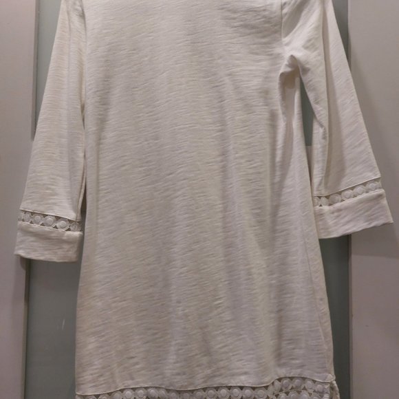J Crew White Embroidered Tunic Dress NWOT - Picture 3 of 7